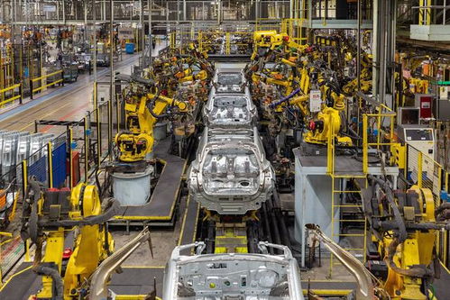 全世界最大汽車制造工廠,占地6500萬平米,有6000個高科技機器人